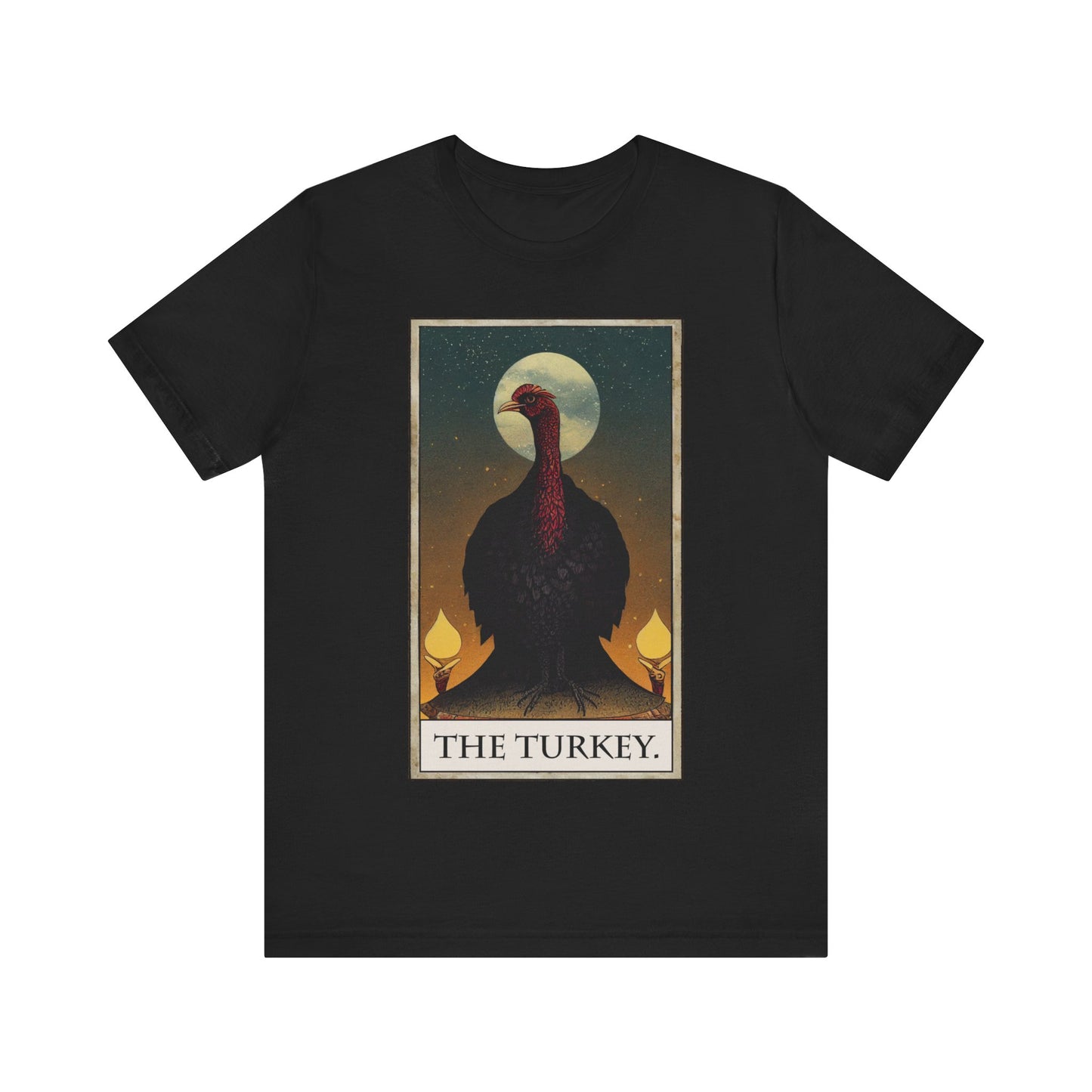 Turkey Tarot Card T-Shirt Thanksgiving Tarot Tee Shirt