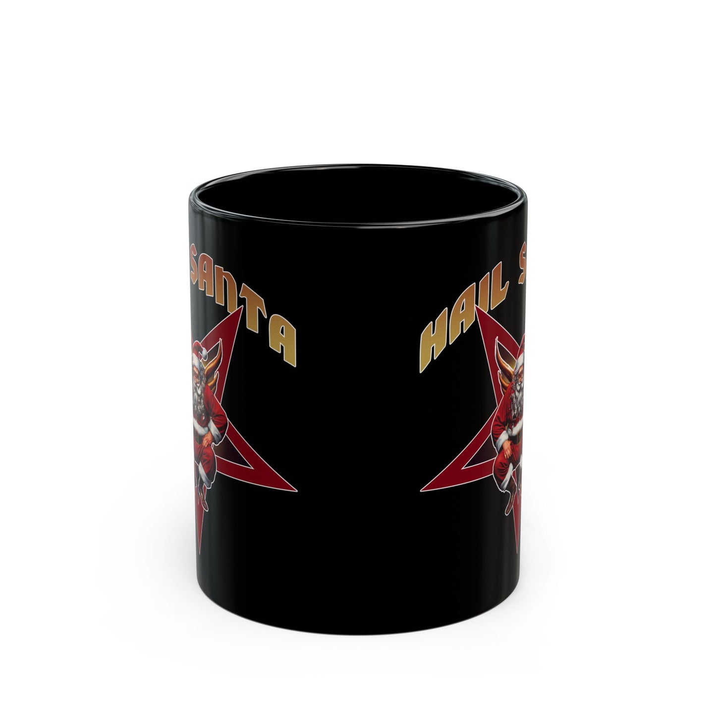 Hail Santa Coffee Mug | Funny Christmas Coffee Cup | Satanic Xmas Gift | Horror Santa Claus