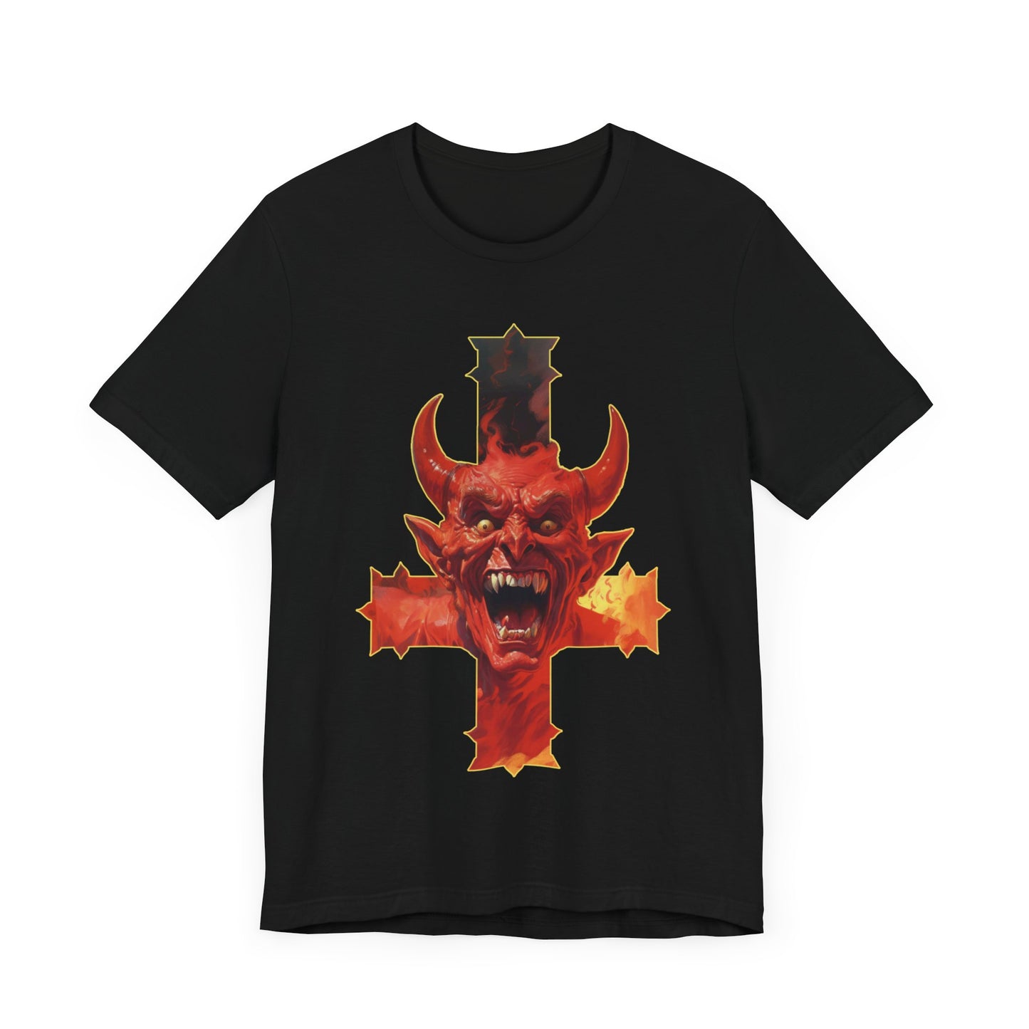 Devil Cross T-Shirt | Satanic Teeshirt | Goth Shirt | Satan Lucifer Gift Satanic Church of Satan Satanic Temple Heavy Metal