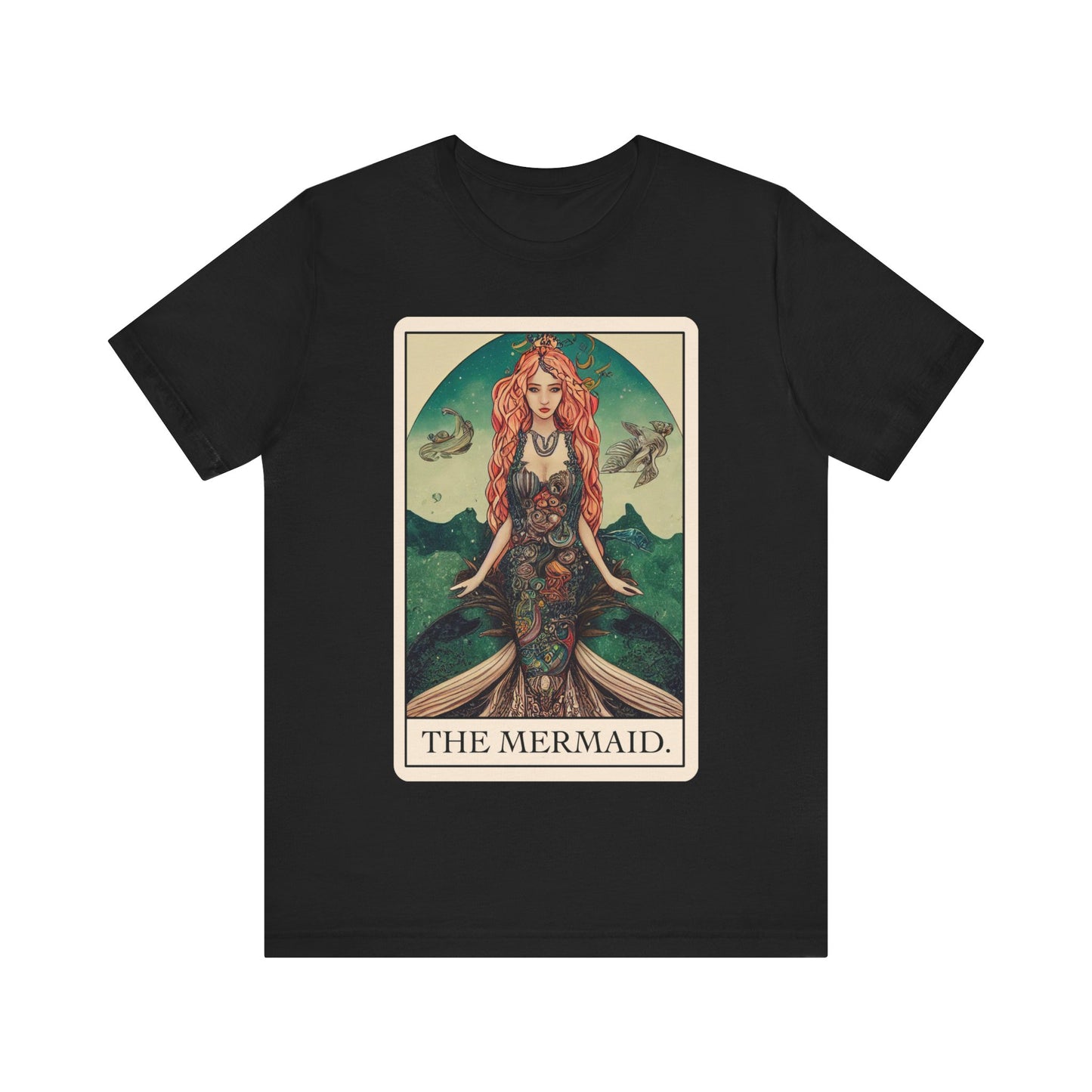 Mermaid Tarot Card Shirt cryptid tee cryptozoology t-shirt