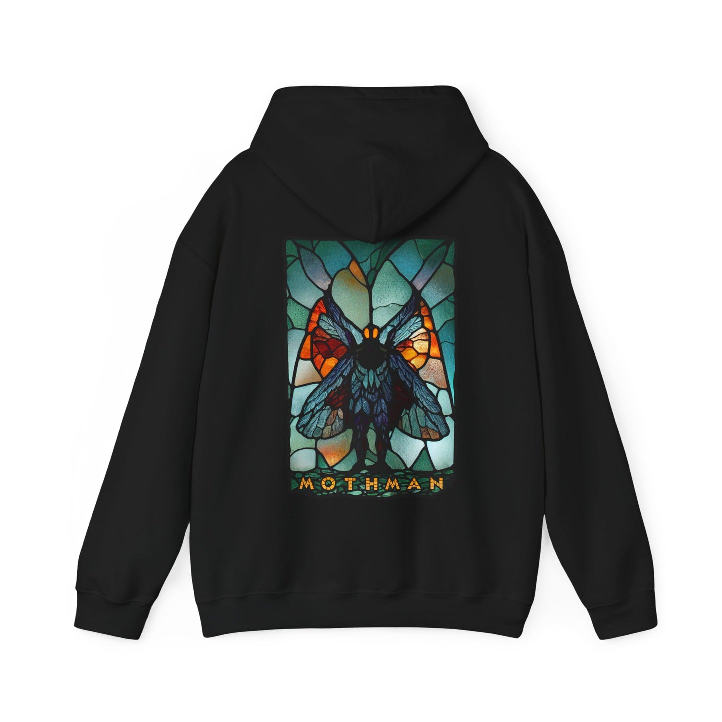 Mothman Stained Glass Pullover Unisex Heavy Blend™ Hooded Sweatshirt