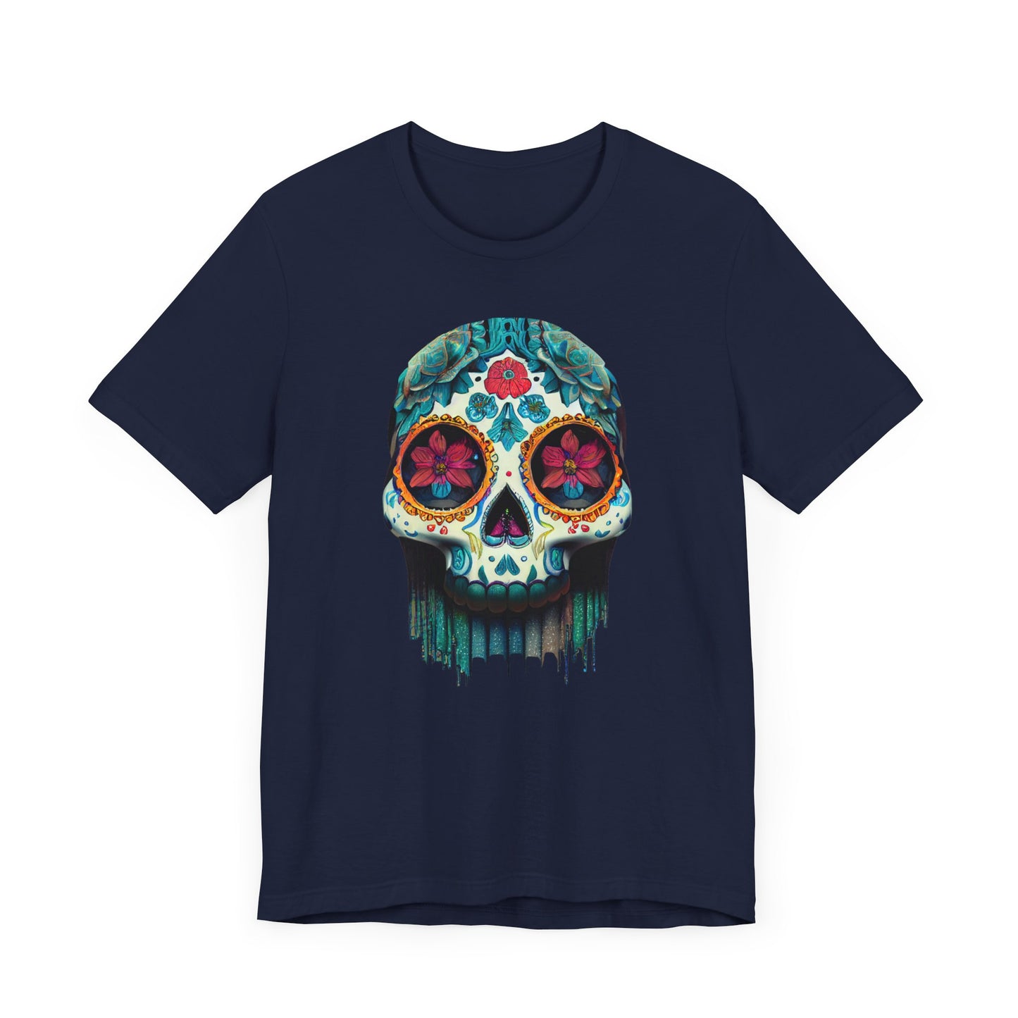 Sugar Skull Shirt Dia De Los Meurtos Day of the Dead teeshirt