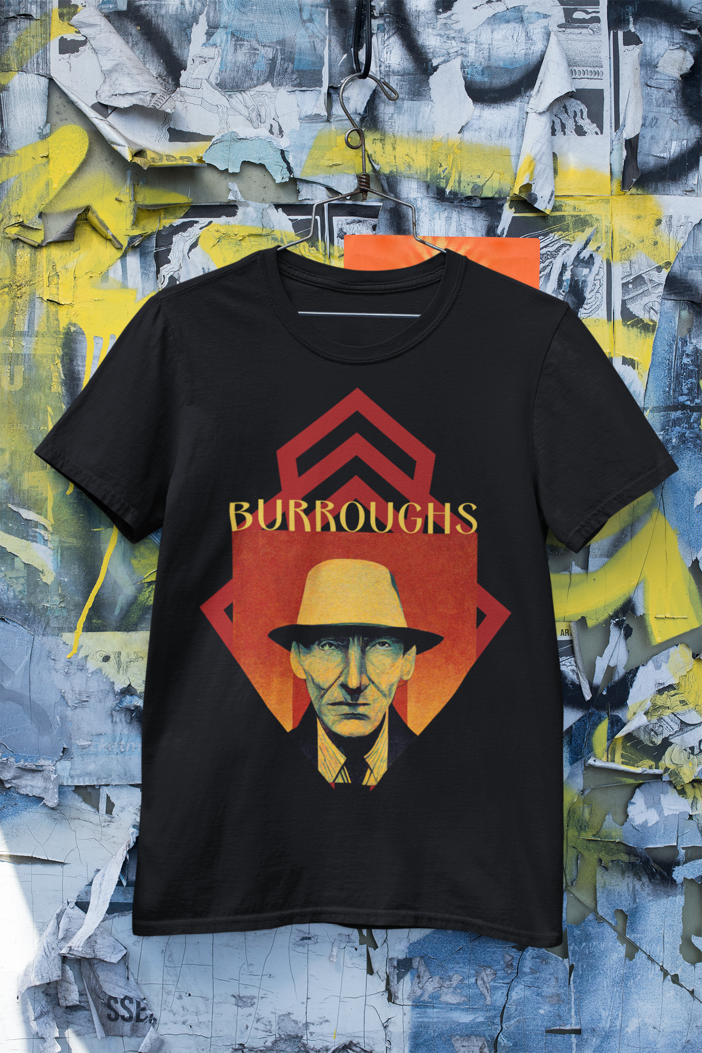 William S Burroughs Art Deco Shirt gift poet shirt author writer gift for author gift for writer gift for reader