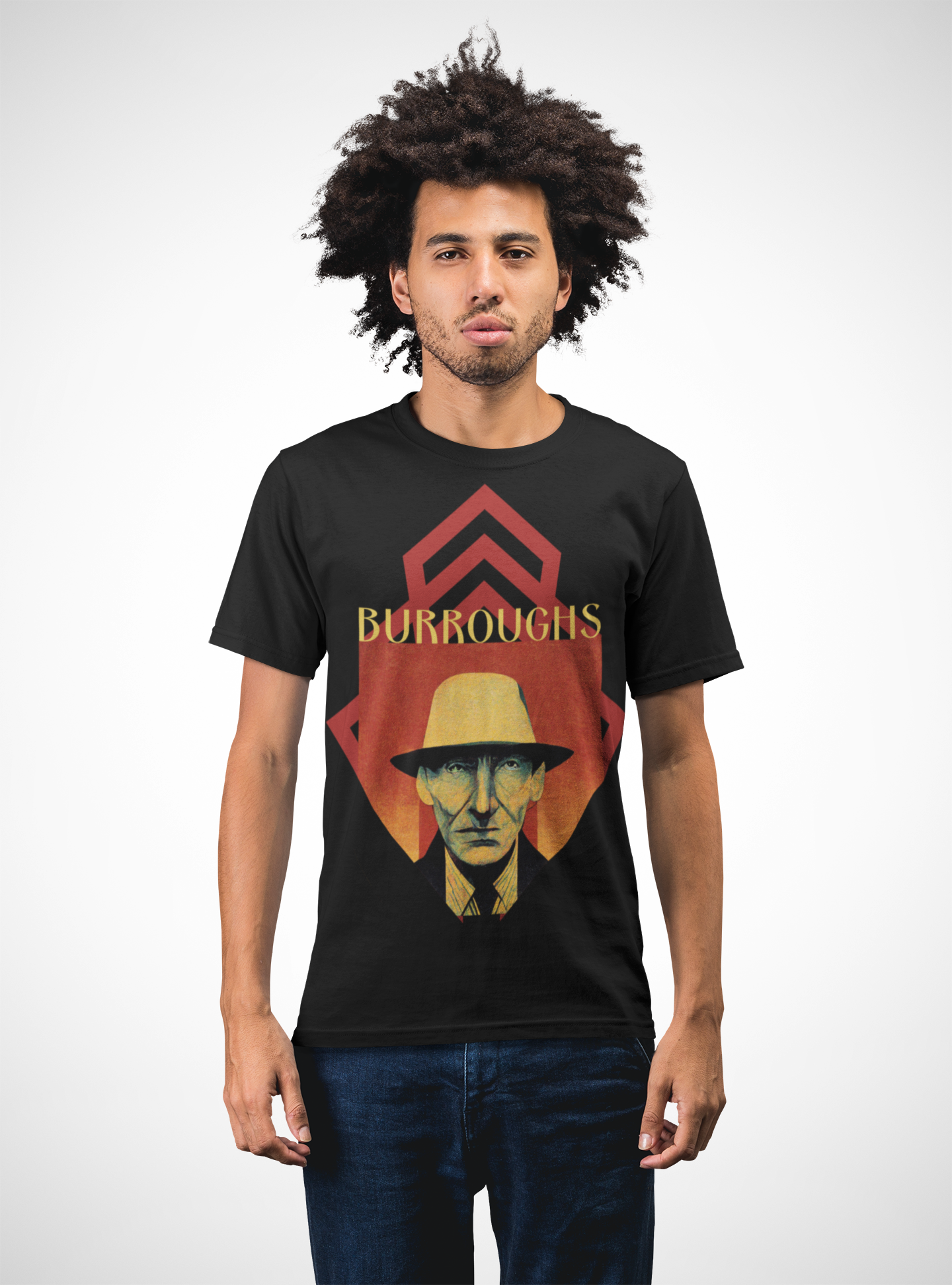 William S Burroughs Art Deco Shirt gift poet shirt author writer gift for author gift for writer gift for reader