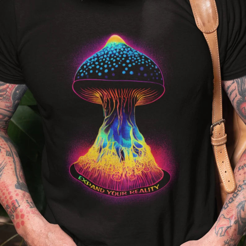 Magic Mushroom Shirt - Expand Your Reality t-shirt psychedelic psychotropic psilocybin tee