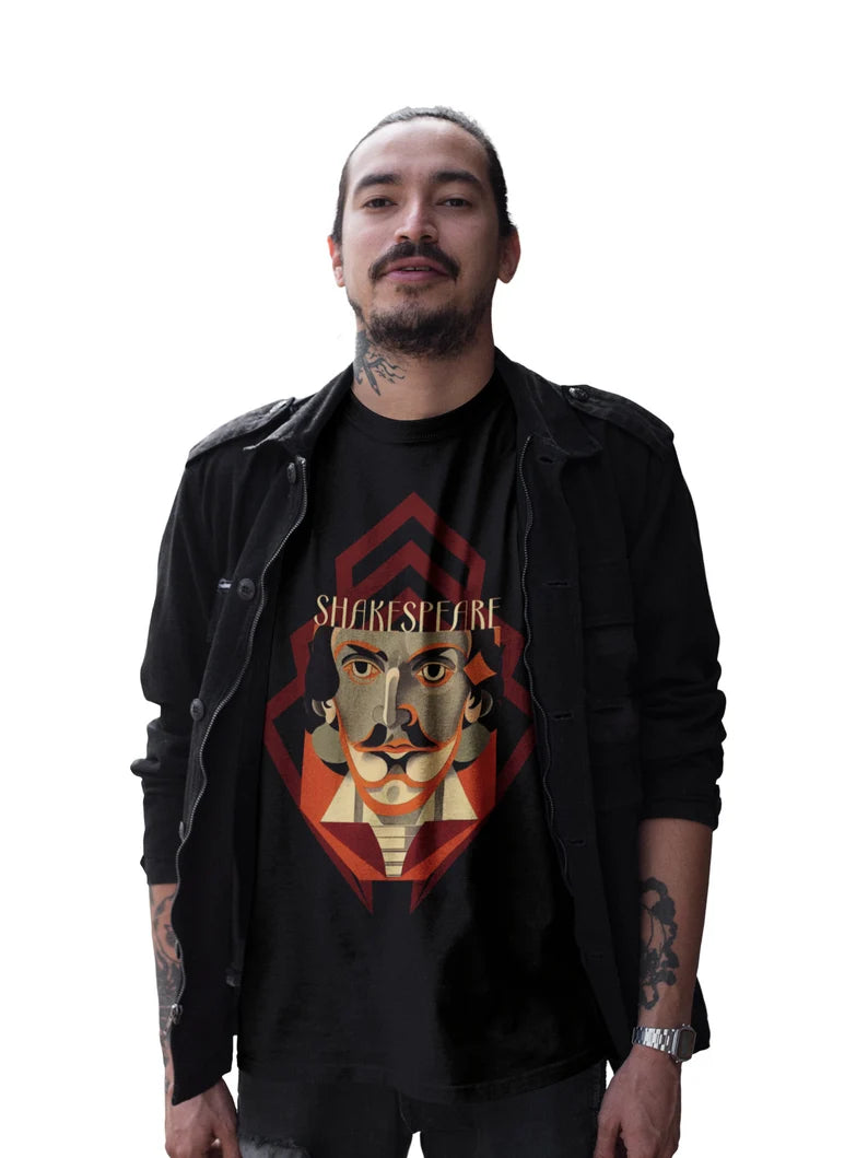 William Shakespeare Art Deco Shirt gift poet shirt author writer gift for author gift for writer gift for reader