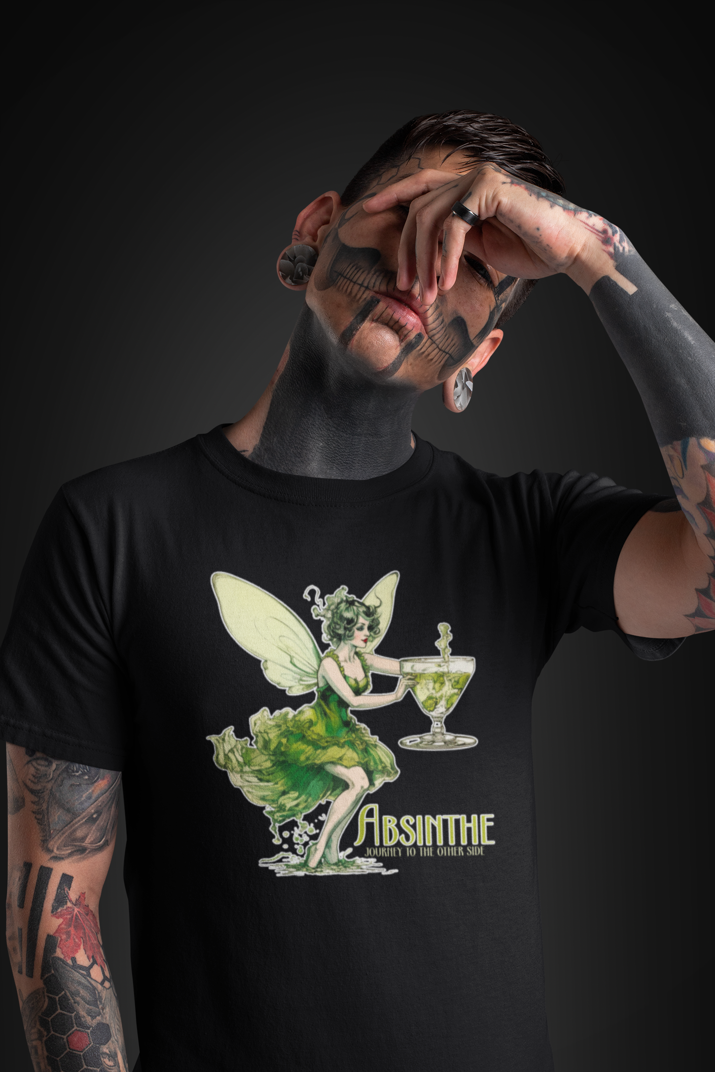 Absinthe Green Fairy T-Shirt | Teeshirt | Goth Shirt | Cottagecore Gift | Apparel | Clothing