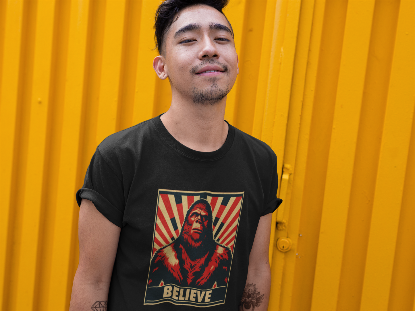 Bigfoot Believe T-Shirt | Sasquatch Teeshirt | Cryptid Tee Shirt | Cryptidcore Gift Cryptozoology Clothing