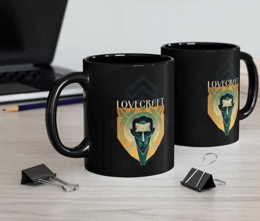 HP Lovecraft 11oz Black Mug