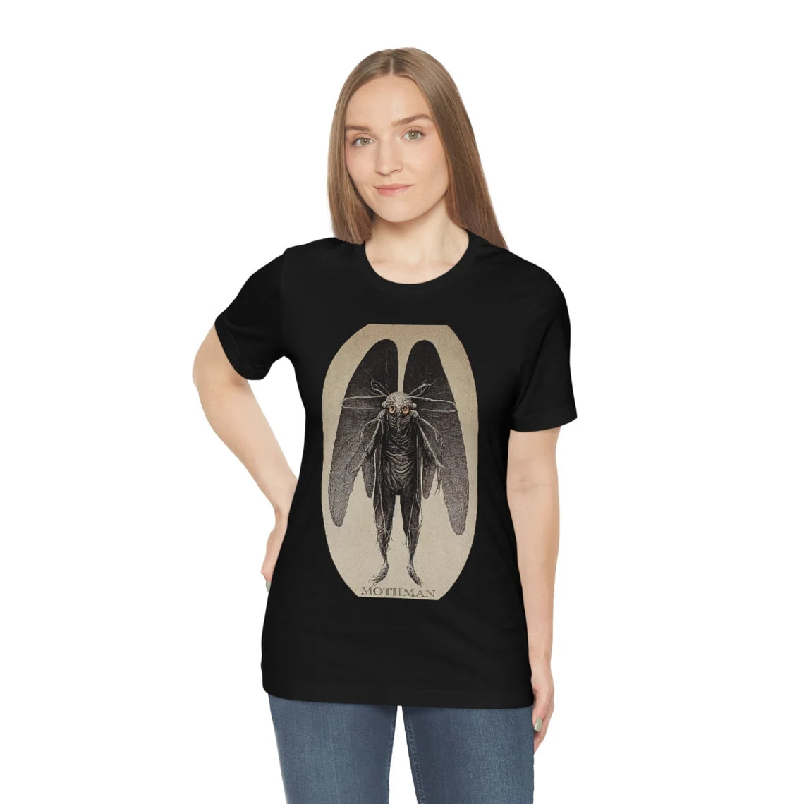 The Mothman T-shirt Cryptid Tee Shirt Cryptozoology Shirt