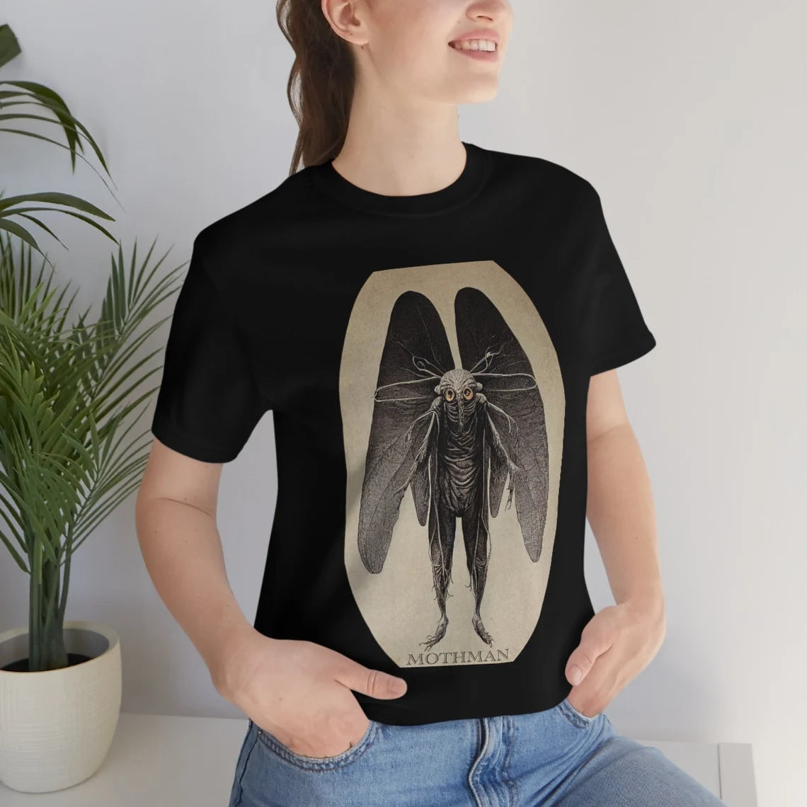 The Mothman T-shirt Cryptid Tee Shirt Cryptozoology Shirt
