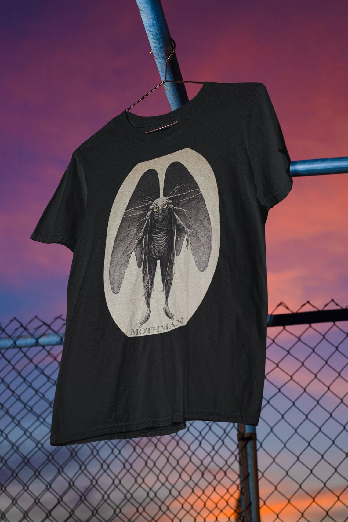 The Mothman T-shirt Cryptid Tee Shirt Cryptozoology Shirt