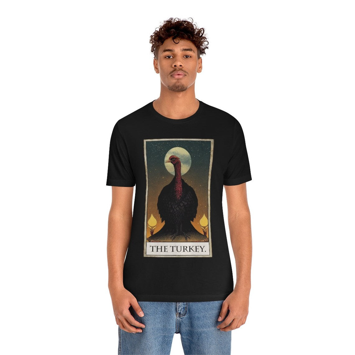 Turkey Tarot Card T-Shirt Thanksgiving Tarot Tee Shirt