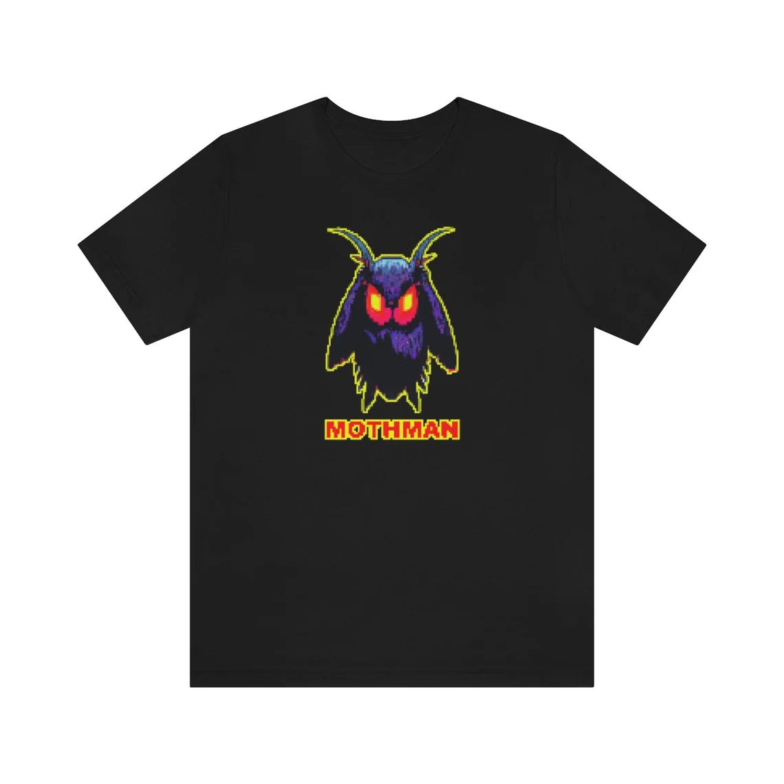 8 Bit Mothman TeeShirt Cryptid t-shirt Cryptozoology Cryptidcore
