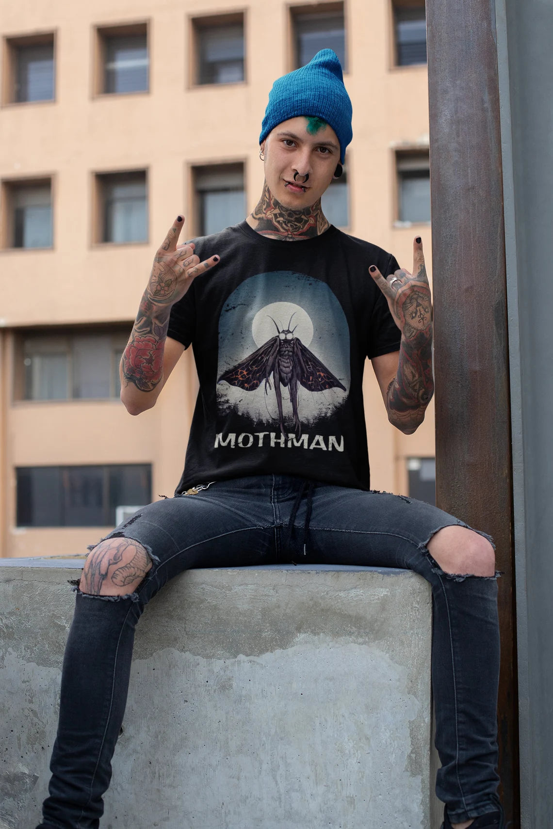 Mothman T-shirt Cryptid Tee Shirt Cryptozoology Shirt