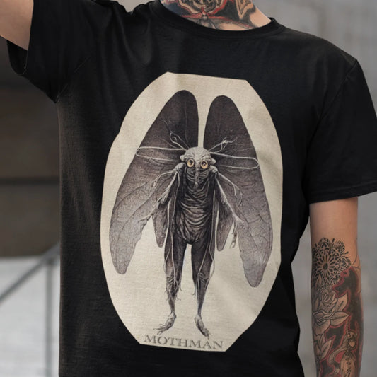 The Mothman T-shirt Cryptid Tee Shirt Cryptozoology Shirt