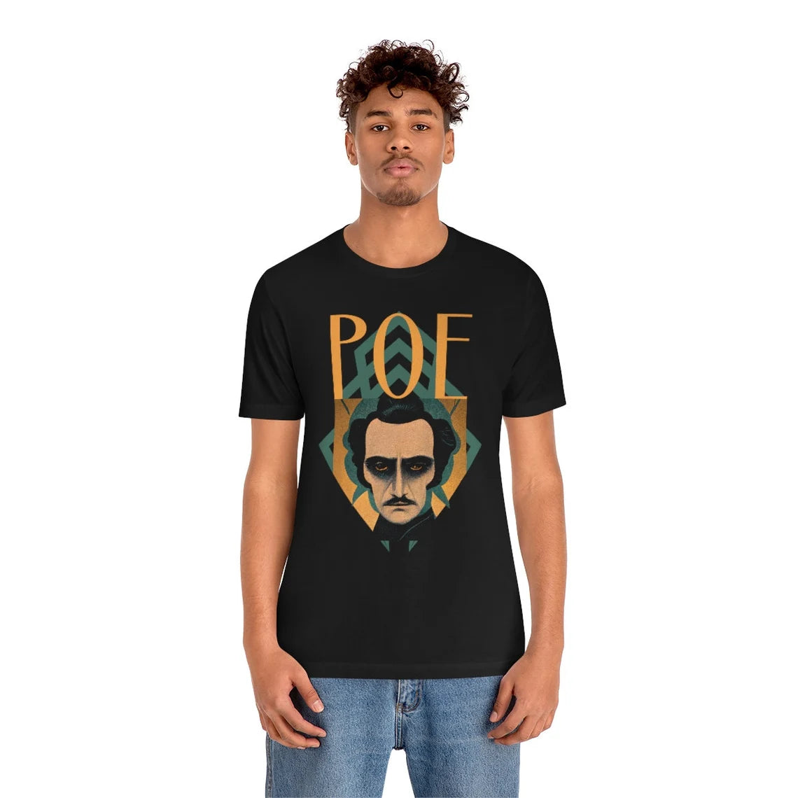 Edgar Allan Poe Art Deco Shirt gift poet shirt author writer gift for author gift for writer gift for reader