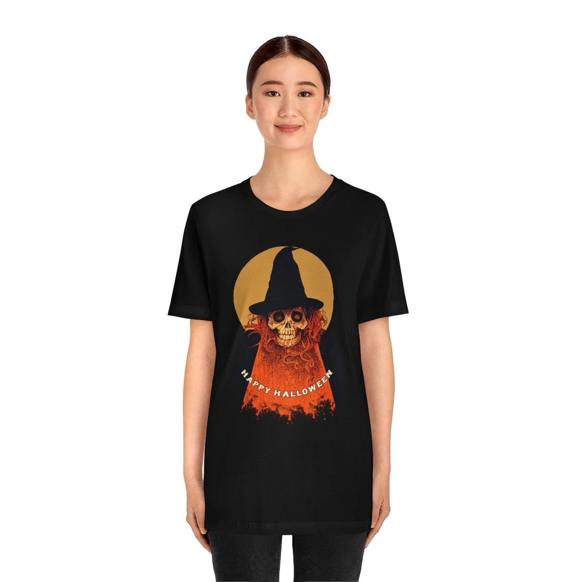 Halloween Witch Skull Shirt