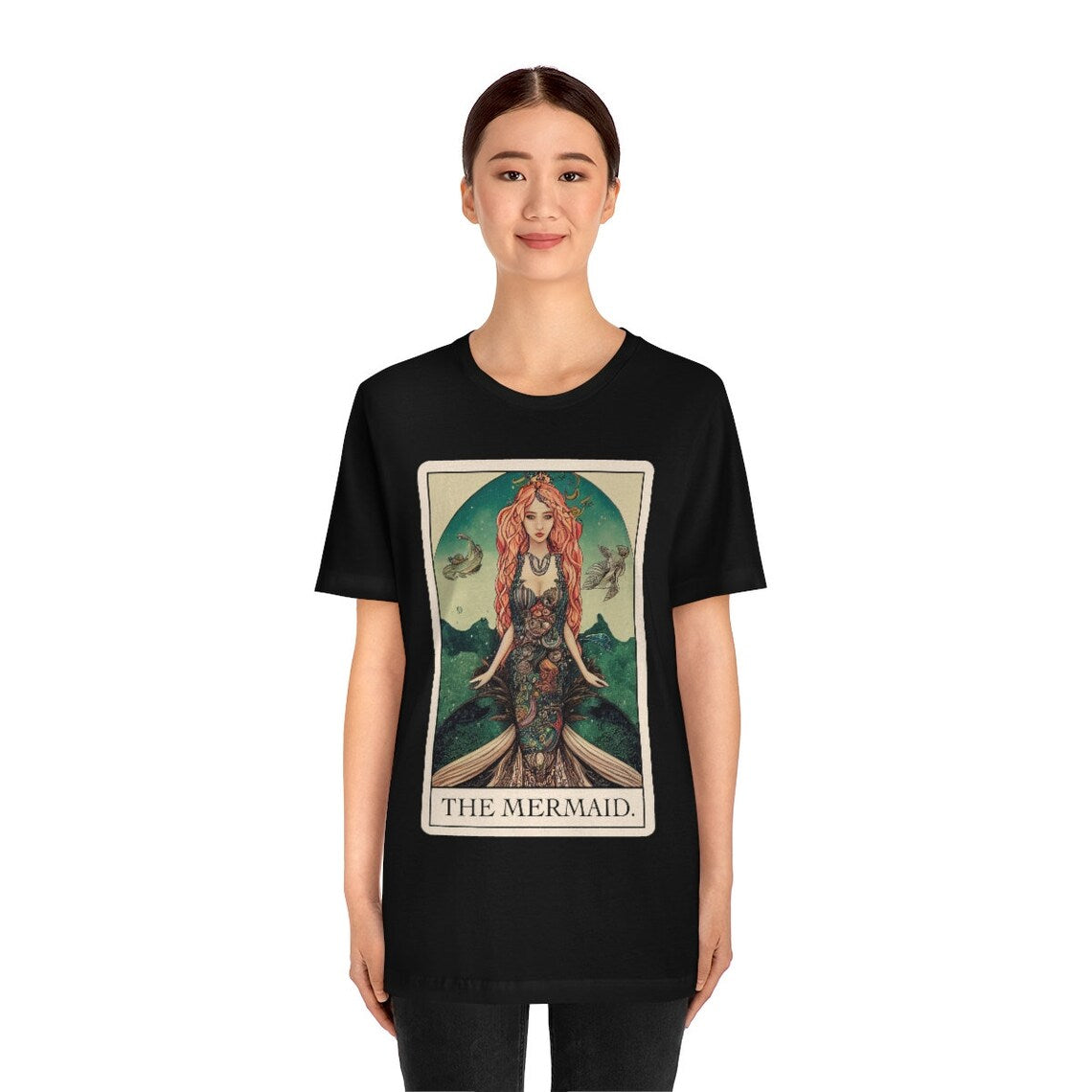 Mermaid Tarot Card Shirt cryptid tee cryptozoology t-shirt