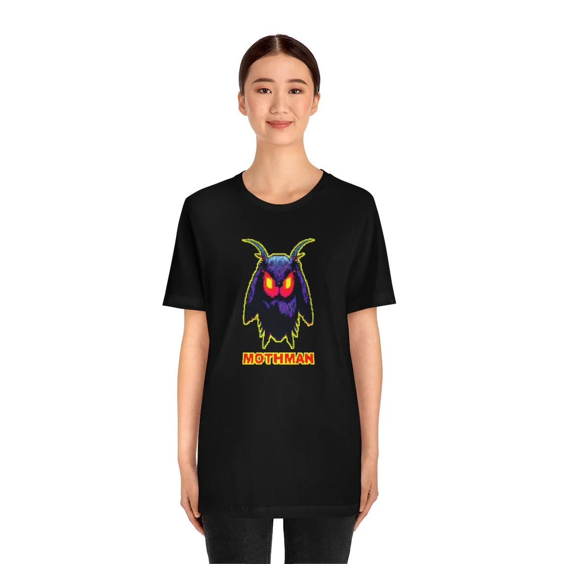 8 Bit Mothman TeeShirt Cryptid t-shirt Cryptozoology Cryptidcore