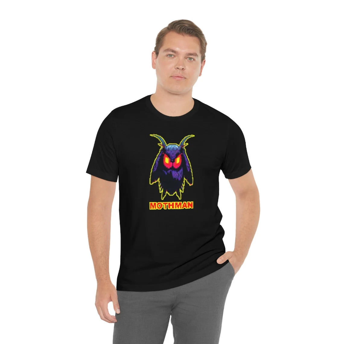 8 Bit Mothman TeeShirt Cryptid t-shirt Cryptozoology Cryptidcore