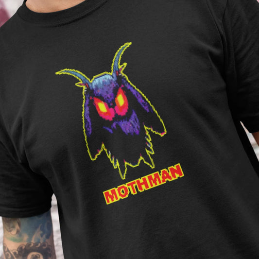 8 Bit Mothman TeeShirt Cryptid t-shirt Cryptozoology Cryptidcore