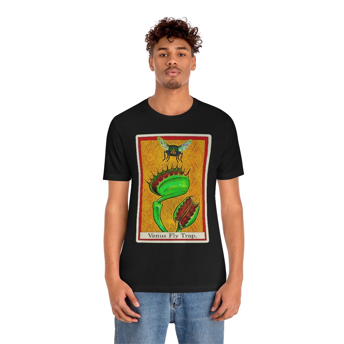 Venus Fly Trap Tarot CardT-Shirt | Botany Teeshirt | Occult Tee | Horror Gift