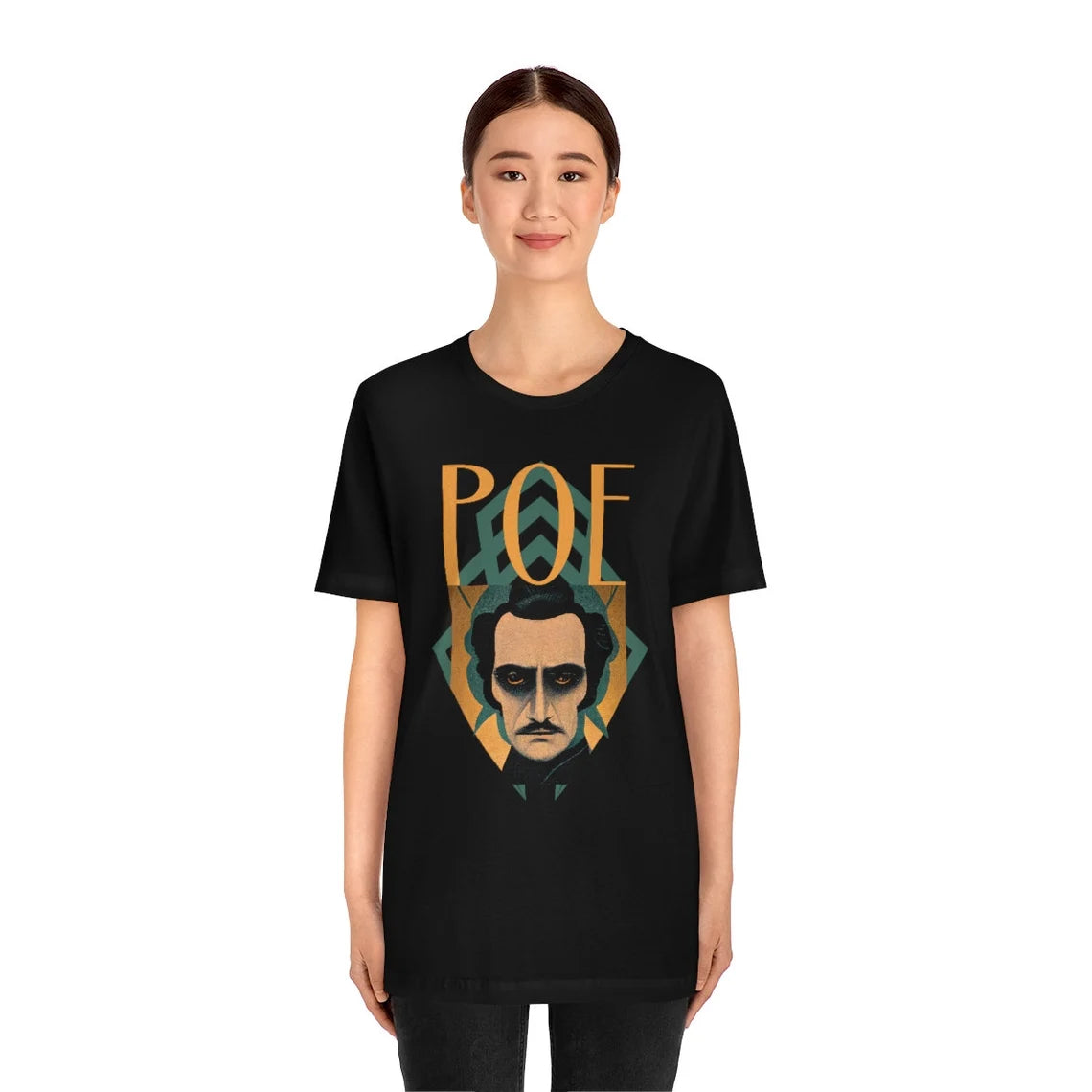 Edgar Allan Poe Art Deco Shirt gift poet shirt author writer gift for author gift for writer gift for reader