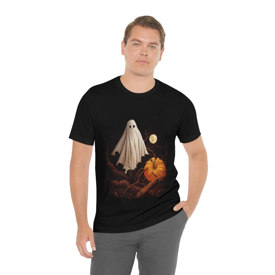 vintage style Ghost Halloween shirt