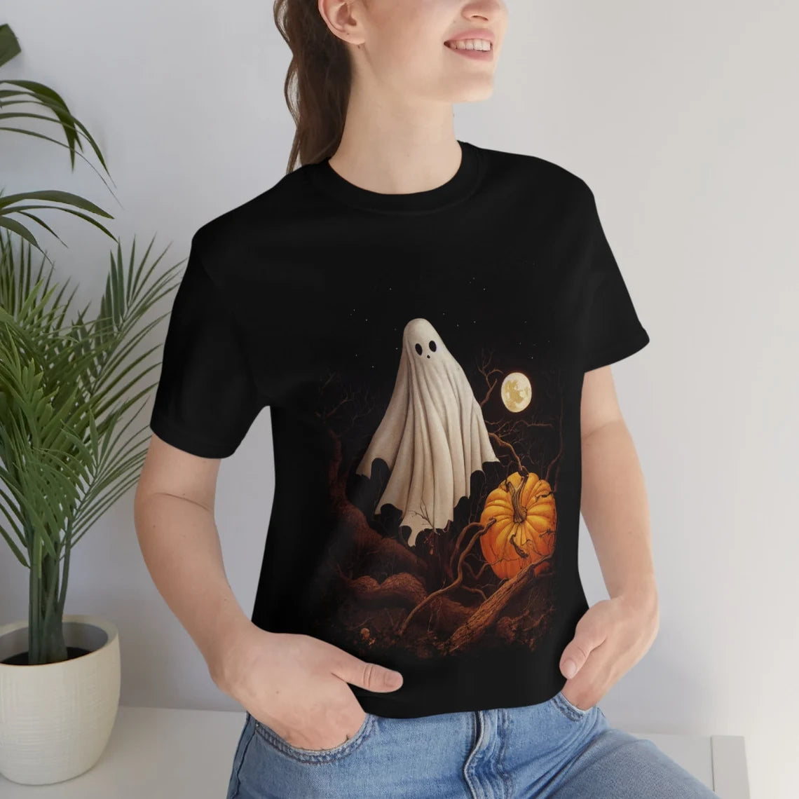 vintage style Ghost Halloween shirt
