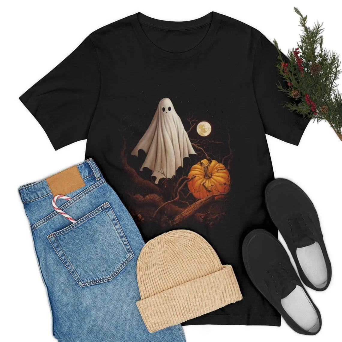 vintage style Ghost Halloween shirt