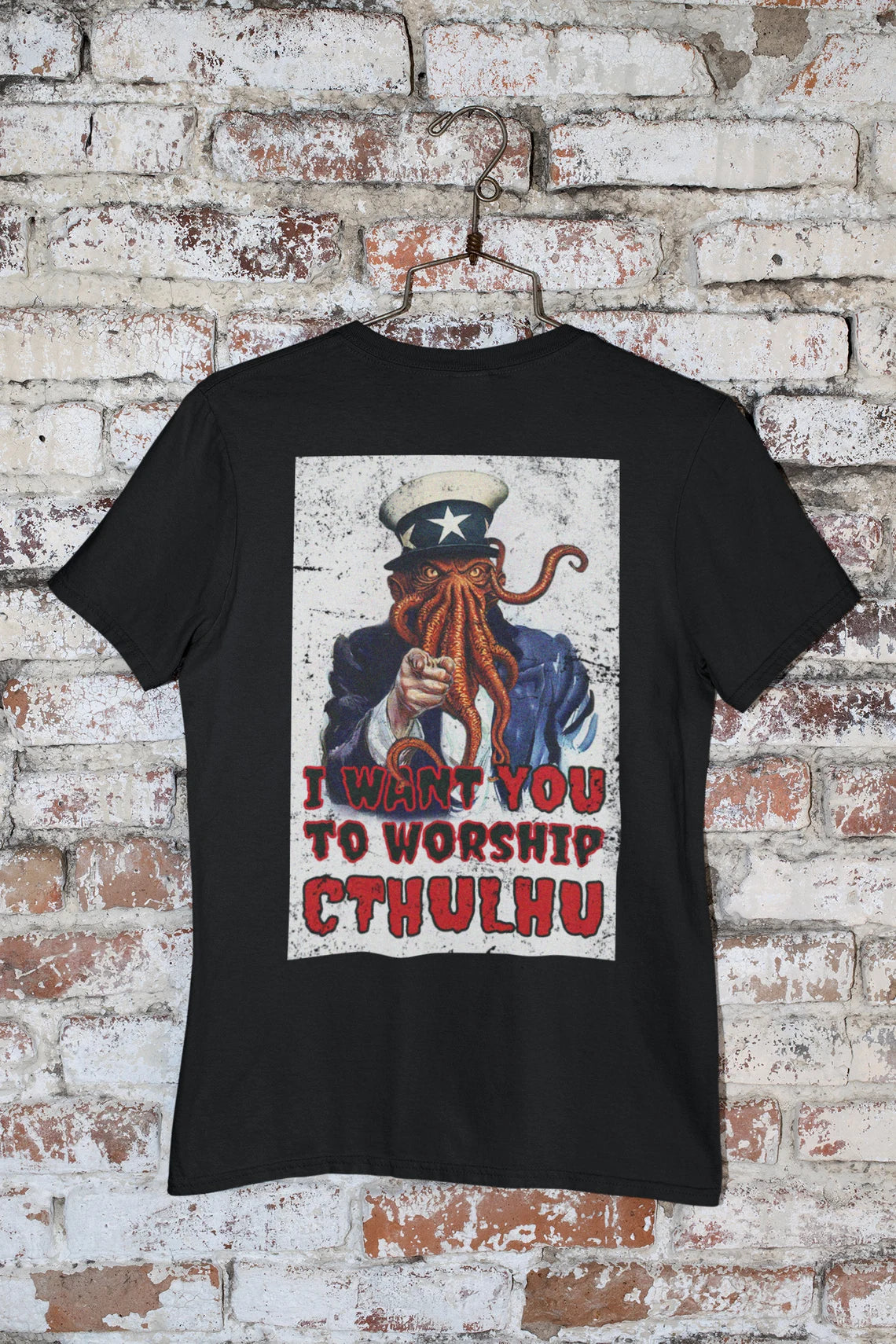 Cthulhu Uncle Sam Shirt HP Lovecraft TEESHIRT Call of Cthulhu Worship Cthulhu Cthulu