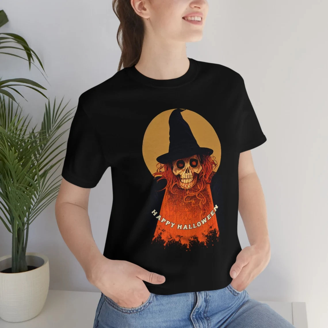 Halloween Witch Skull Shirt