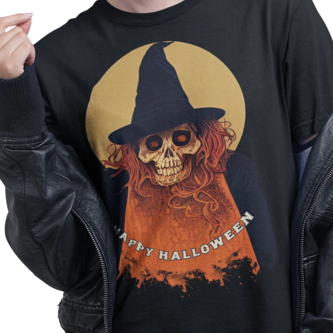 Halloween Witch Skull Shirt