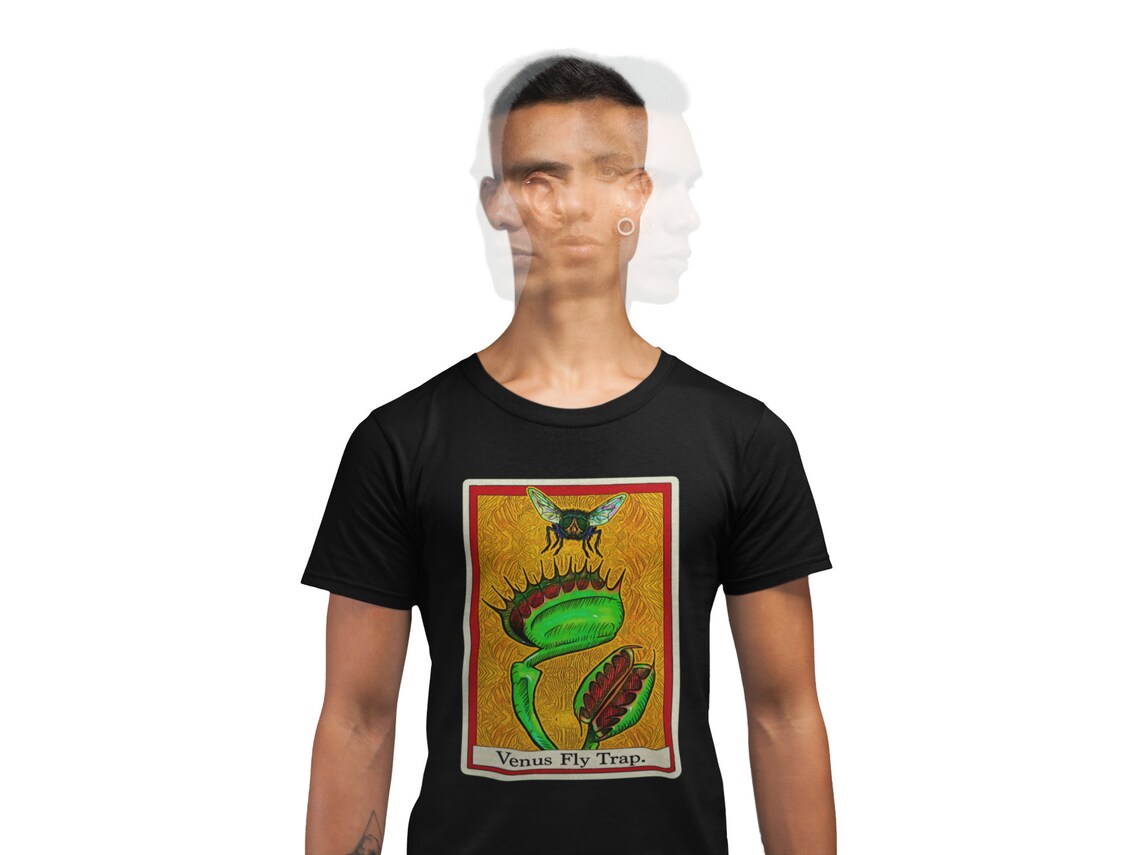 Venus Fly Trap Tarot CardT-Shirt | Botany Teeshirt | Occult Tee | Horror Gift