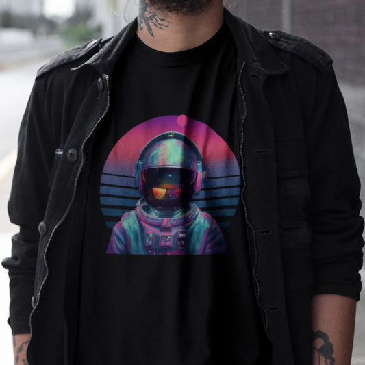 Vaporwave Cyberpunk Astronaut T-Shirt | Cosmonaut Teeshirt | Pastel Goth Shirt | Synthwave Gift 80s retro futuristic