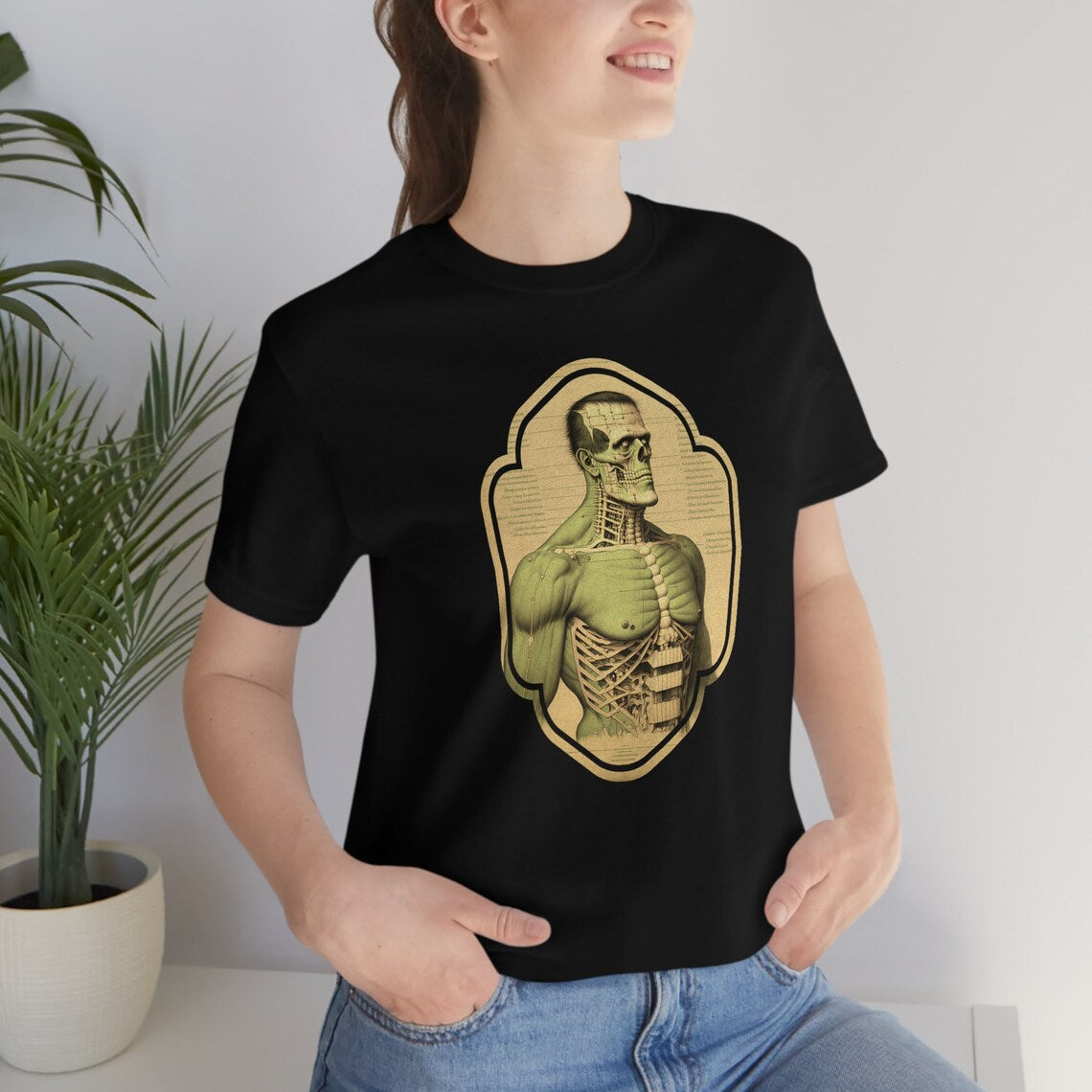 Frankenstein's Monster Arcane AnatomyT-Shirt | Frankenstein Teeshirt | Classic Monster Tee | Horror Gift | Rockabilly Clothing