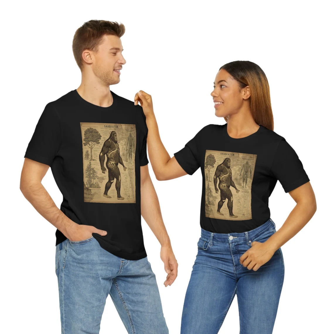 Sasquatch Arcane AnatomyT-Shirt | Bigfoot Teeshirt | Cult Monster Tee | Horror Gift