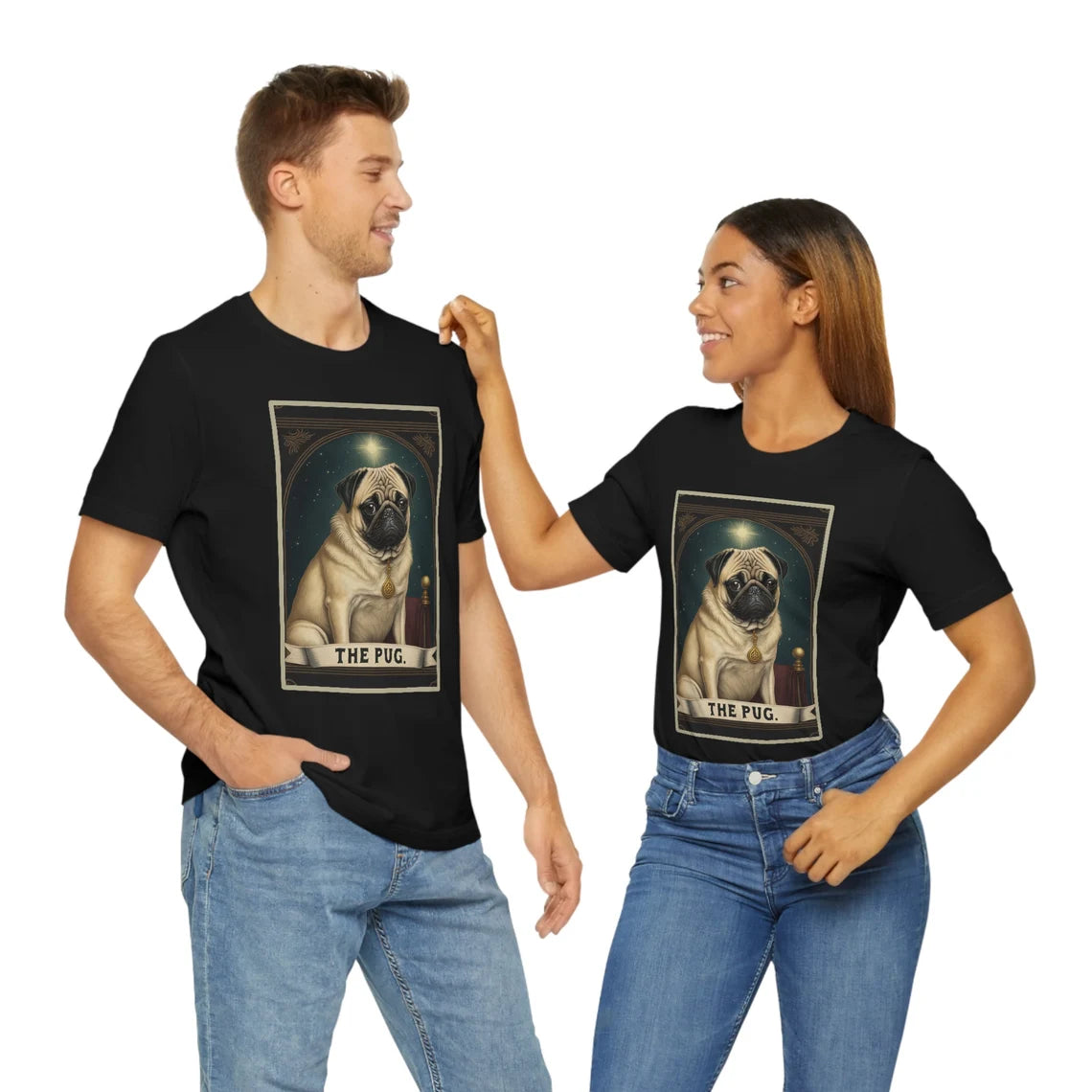 Pug Tarot Card T-Shirt | Dog Lover Teeshirt | Goth Shirt | Pet Animal Clothing