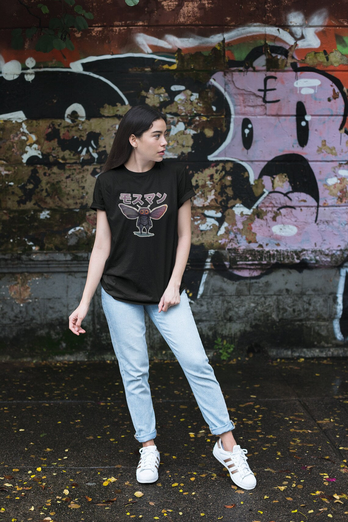 Japanese MothmanT-Shirt | Mothman Teeshirt | Cryptozoology Tee Shirt | Cryptid Gift