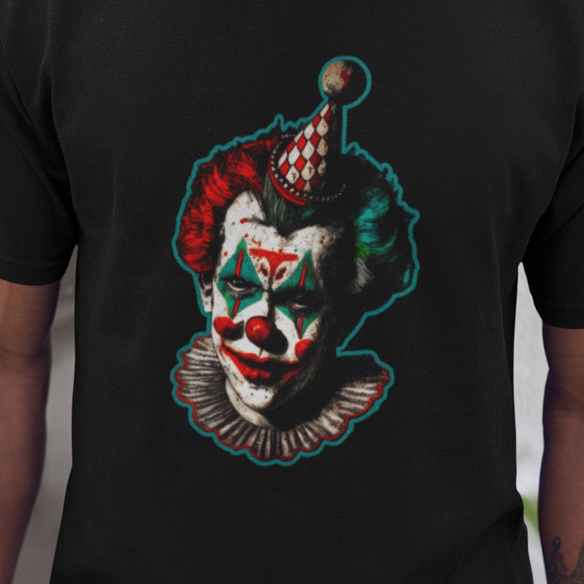 Scary Clown T-Shirt | Clowncore Teeshirt | Evil Clown Tee Shirt | Circus Gift Clothing