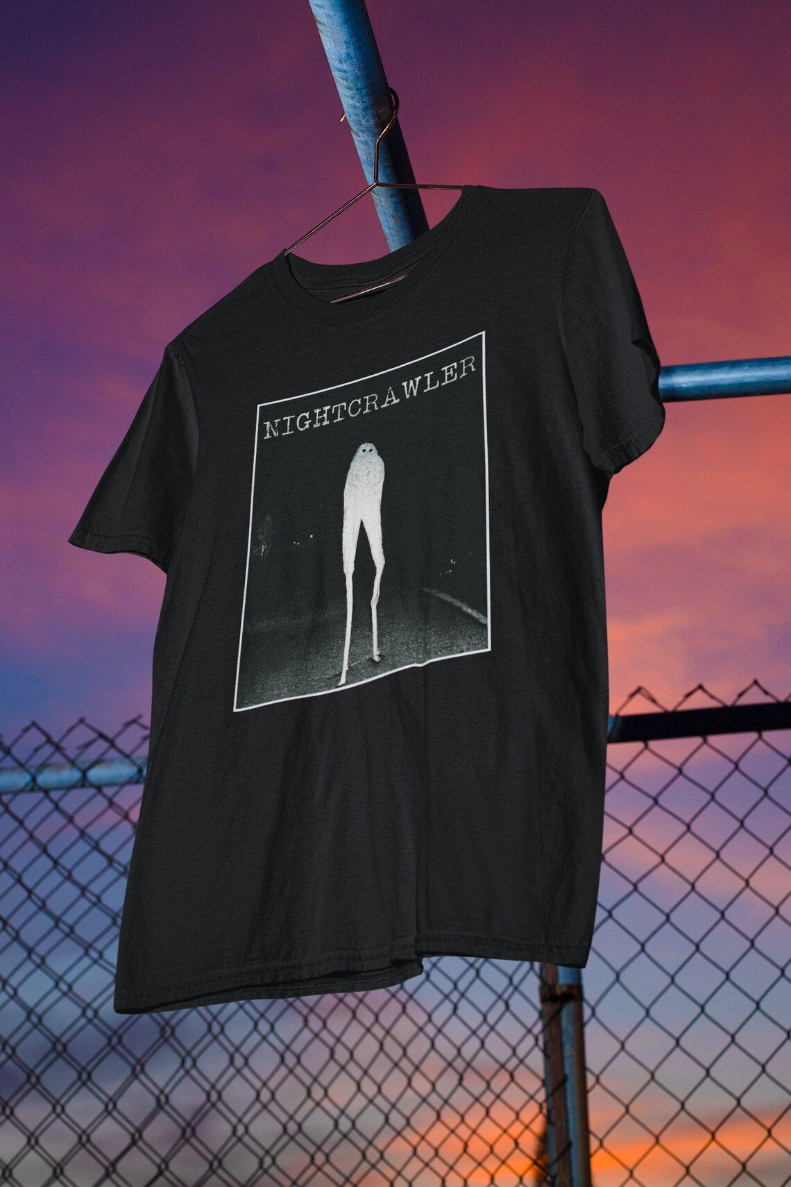 The Fresno Nightcrawler T-Shirt | Night Crawler Teeshirt | Cryptid Tee Shirt | Cryptidcore Gift Cryptozoology