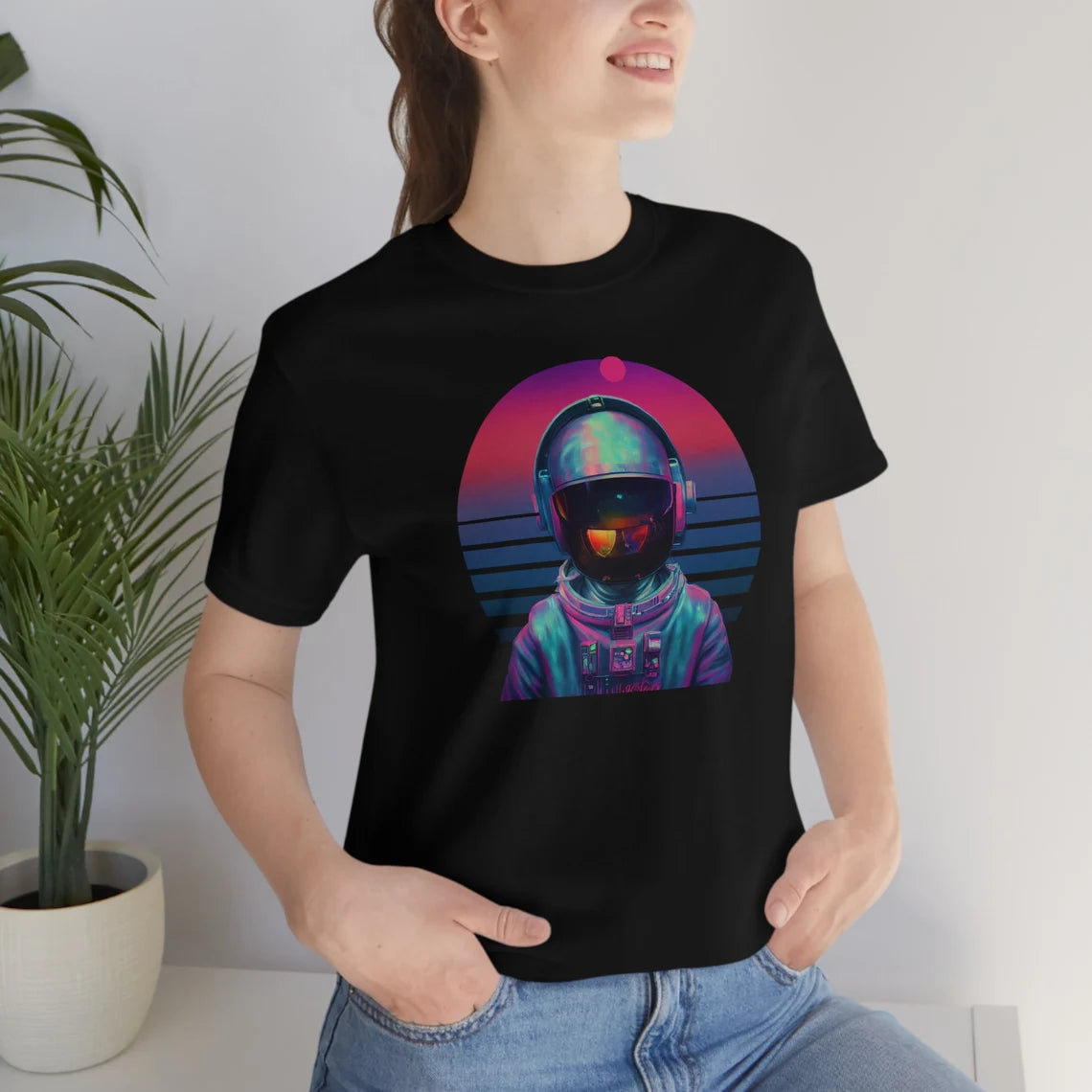 Vaporwave Cyberpunk Astronaut T-Shirt | Cosmonaut Teeshirt | Pastel Goth Shirt | Synthwave Gift 80s retro futuristic