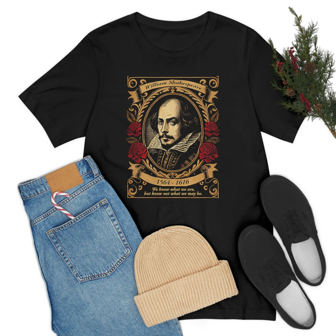 William Shakespeare Tshirt | Hamlet Quote Tee Shirt | Poet Shirt Fashion Style Gift