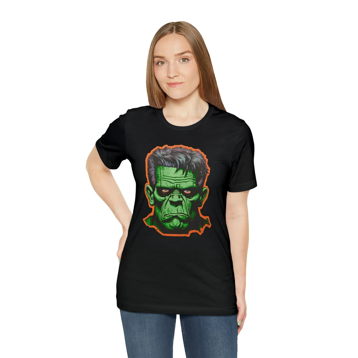 Retro Style Frankenstein Halloween Shirt | Monster teeshirt | Spooky t-shirt | Horror | Fall style | Haunted House Fashion | 1980s 80s