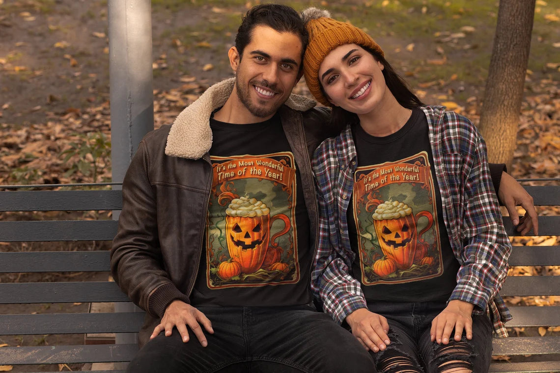 Pumpkin Spice Halloween Shirt | Most Wonderful Time of the Year teeshirt | Spooky t-shirt |  Fall style | Haunted Fashion 1980s
