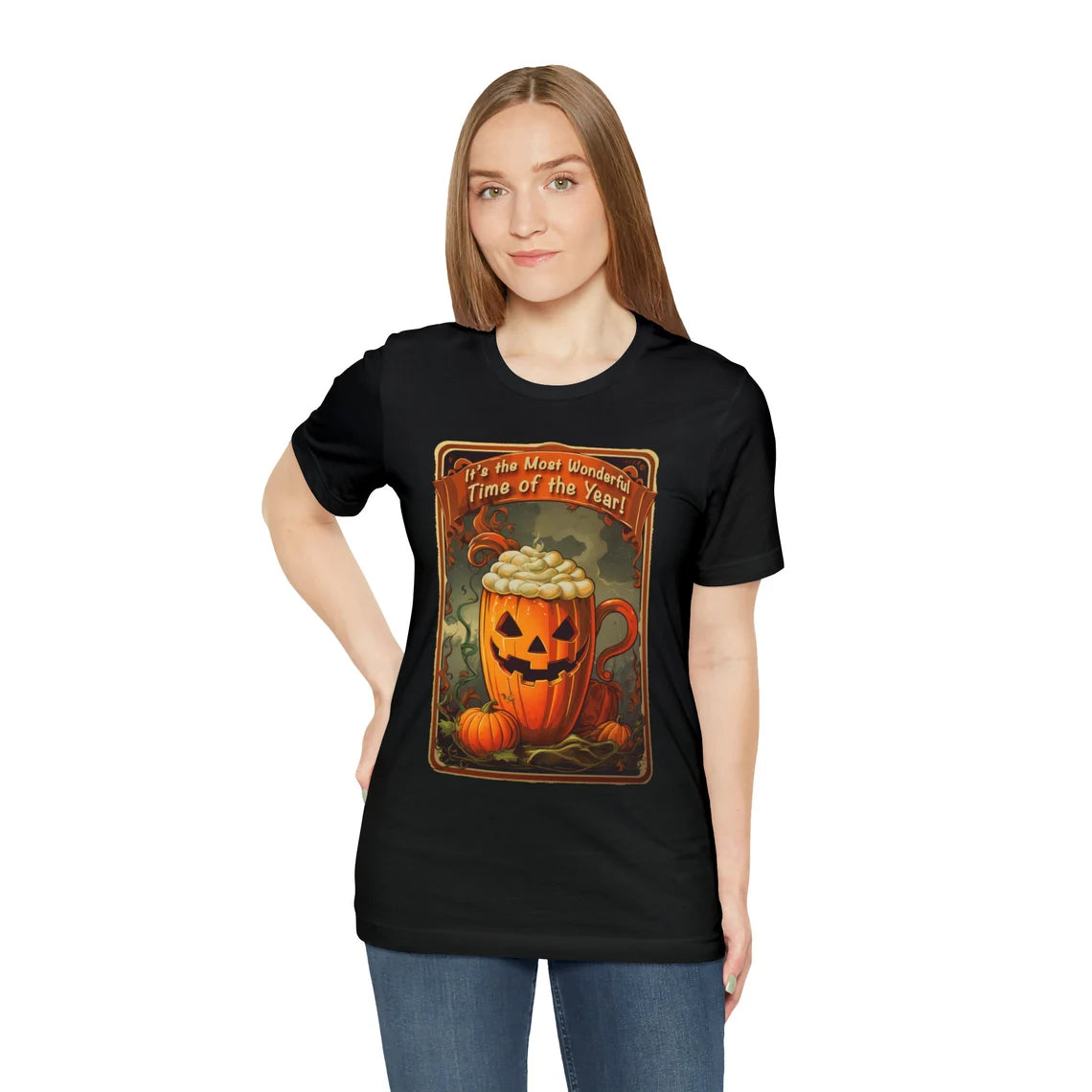 Pumpkin Spice Halloween Shirt | Most Wonderful Time of the Year teeshirt | Spooky t-shirt |  Fall style | Haunted Fashion 1980s