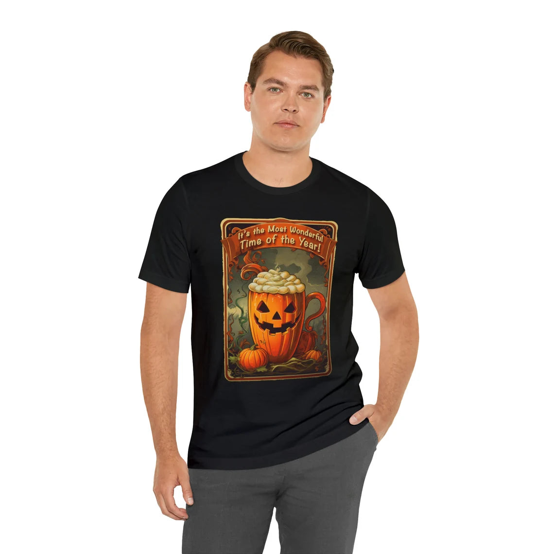Pumpkin Spice Halloween Shirt | Most Wonderful Time of the Year teeshirt | Spooky t-shirt |  Fall style | Haunted Fashion 1980s