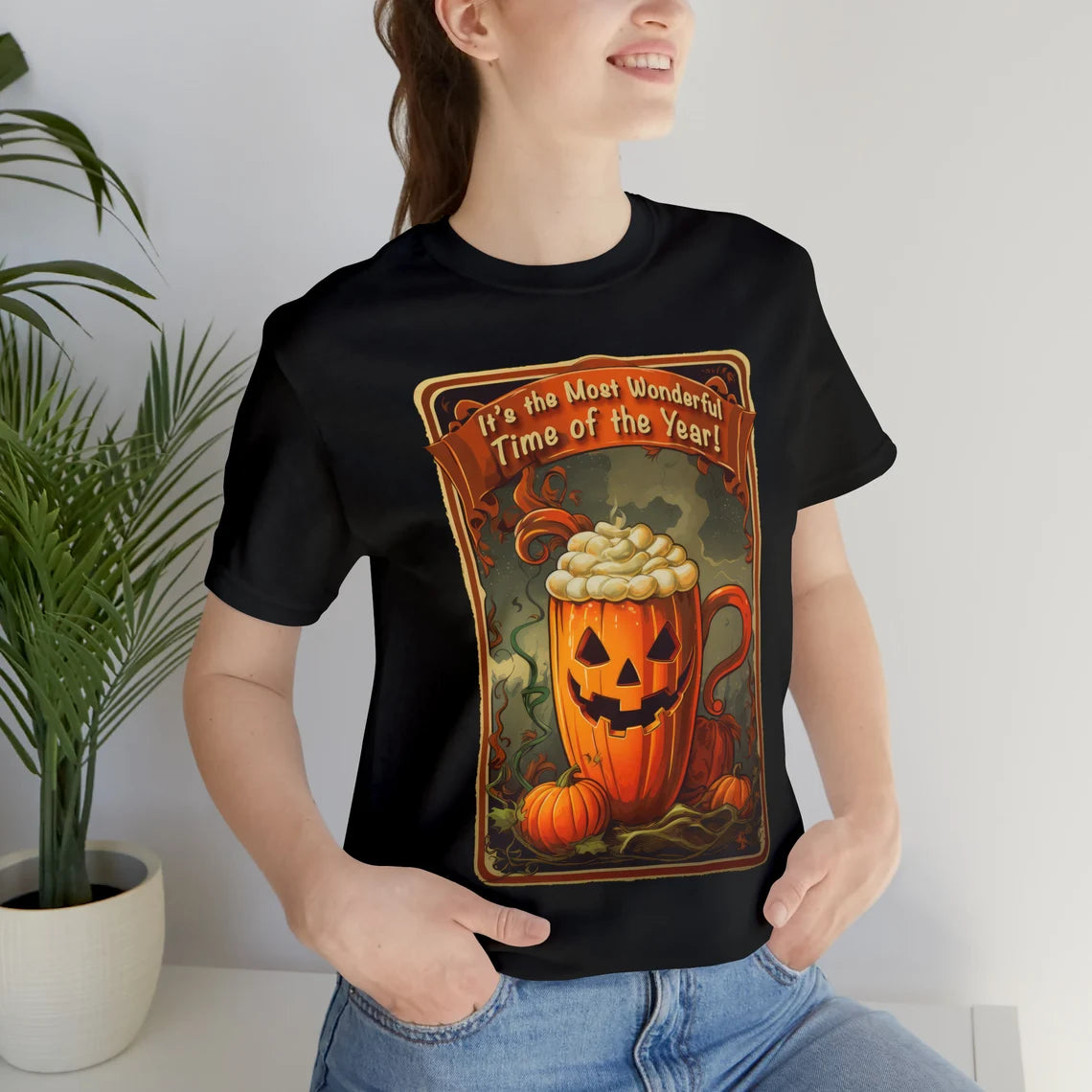 Pumpkin Spice Halloween Shirt | Most Wonderful Time of the Year teeshirt | Spooky t-shirt |  Fall style | Haunted Fashion 1980s