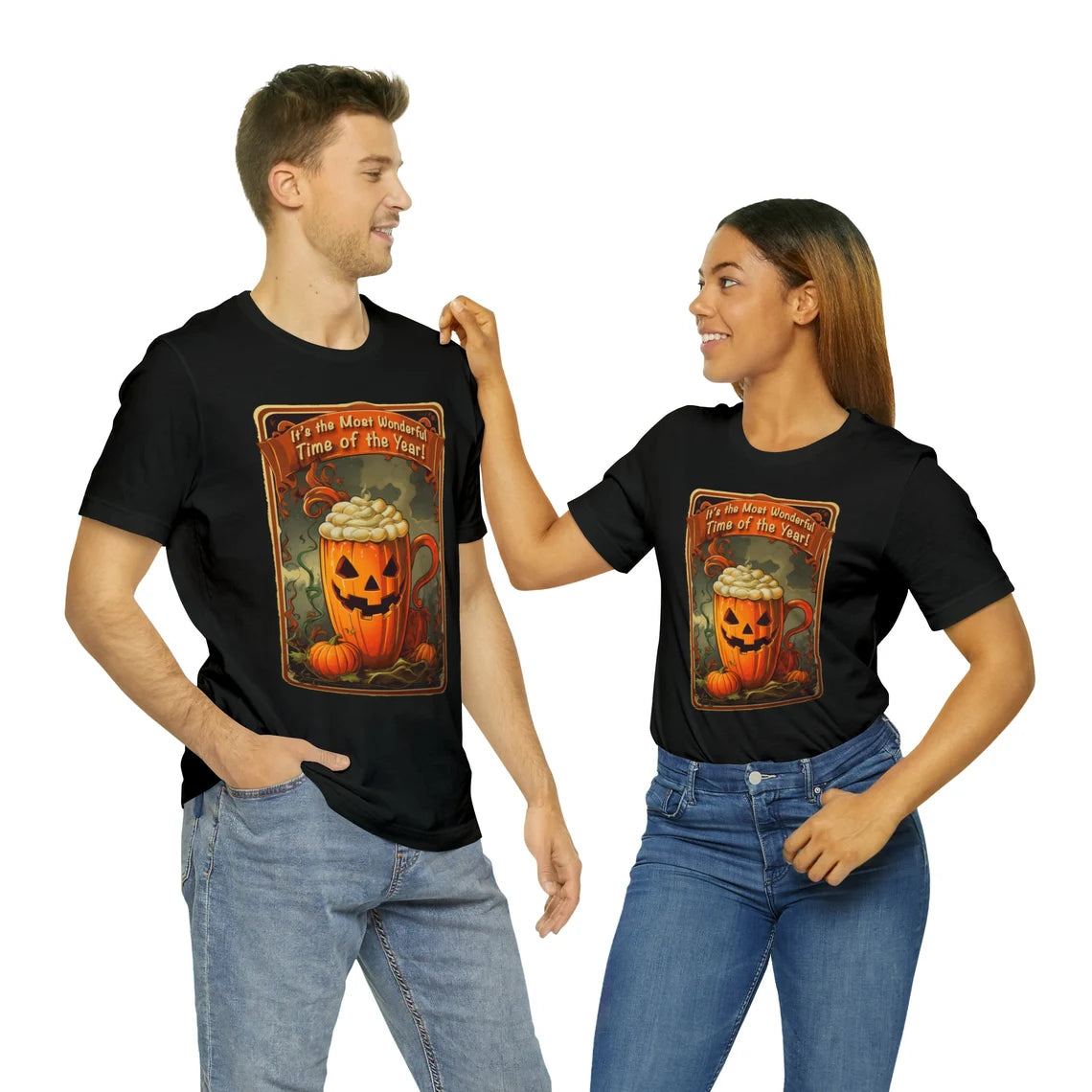 Pumpkin Spice Halloween Shirt | Most Wonderful Time of the Year teeshirt | Spooky t-shirt |  Fall style | Haunted Fashion 1980s